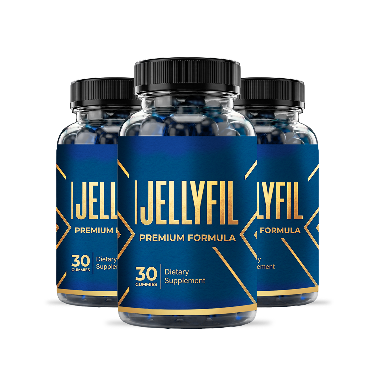Jellyfil® men's vitality gummies — 3 bottle pack, 30 gummies each