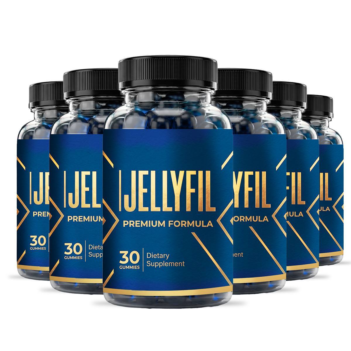 Jellyfil® 6 bottle pack — 180-day men's vitality gummy supply