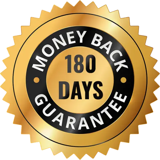 Jellyfil 60-day money-back guarantee badge